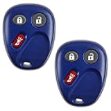 2X KeylessOption Key Fob for 2003 2004 2005 2006 2007 Cadillac Escalade Chevrolet Chevy Equinox Silverado Suburban Tahoe GMC Sierra Yukon Pontiac Remote, 3-Button LHJ011, Programming Guide Included