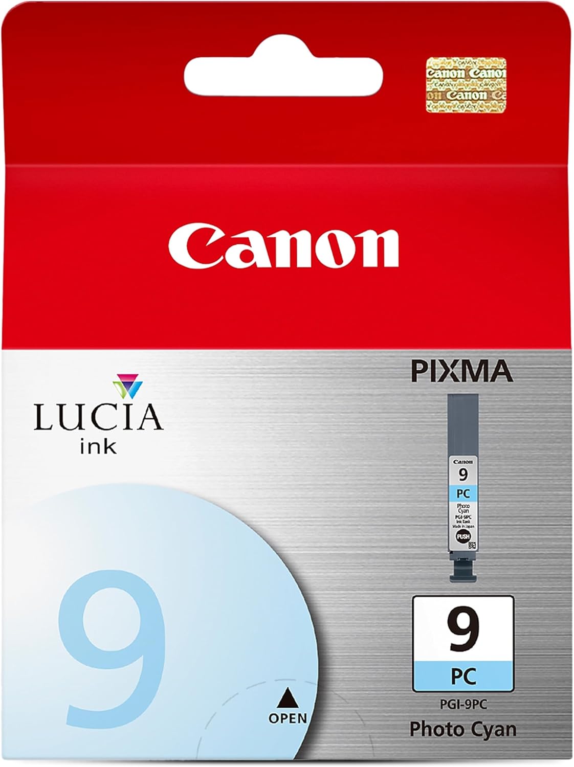 Canon PGI-9 Genuine Photo Cyan Ink Tank, Compatible with Pro9500, and Pro9500 Mark II Printers