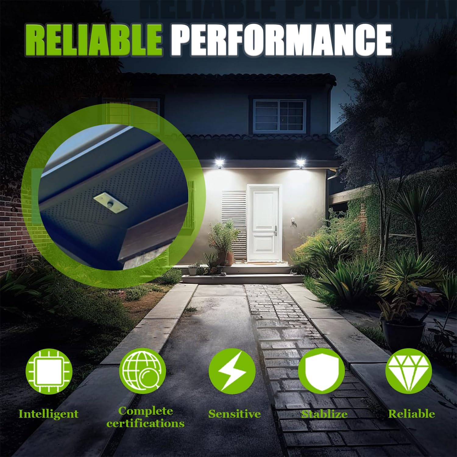 2Pack Photocell Sensor for Outdoor Lights,120V-277V AC Dusk to Dawn Light Sensor Control,Hardwired Post Eye Photocontrol with Wall Plate