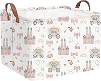 Vista 42 de FXOLCSHE - Canasta rectangular rosa de alpaca, canasta de lavandería impermeable plegable para guardería, canasta de juguetes para habitación