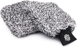 The Rag Company - The Cyclone Ultra Wash Mitt + Cyclone Ultra 6x8 Wash Pad Combo Pack - Microfiber Blend, Twist Loop Inter...