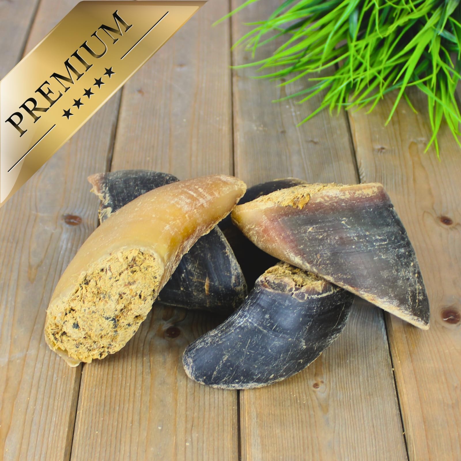 Lyra Pet® 15 STK. Rinderhufe gefüllt mit Pansen und Leber je ca. 120 g | Naturbelassener Kausnack - Ideal für die Zahnpflege - Proteinreiches Leckerli für Hunde - Gut verdaulicher Kauartikel