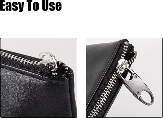 6Pcs Zipper Clips Anti Theft, Detachable Zipper Locks Replacement for Backpacks, Double Side Small Carabiner Clip for Traveling Camping Suitcases
