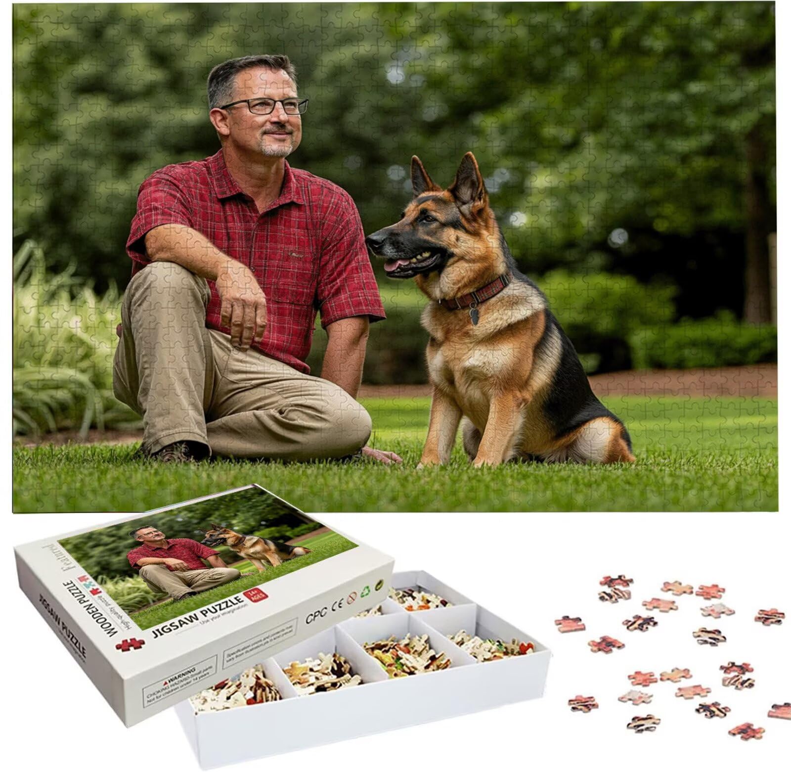 Puzzle Personalizzato con Foto e Testo 5000 Pezzi - Stampa in HD, W-5124