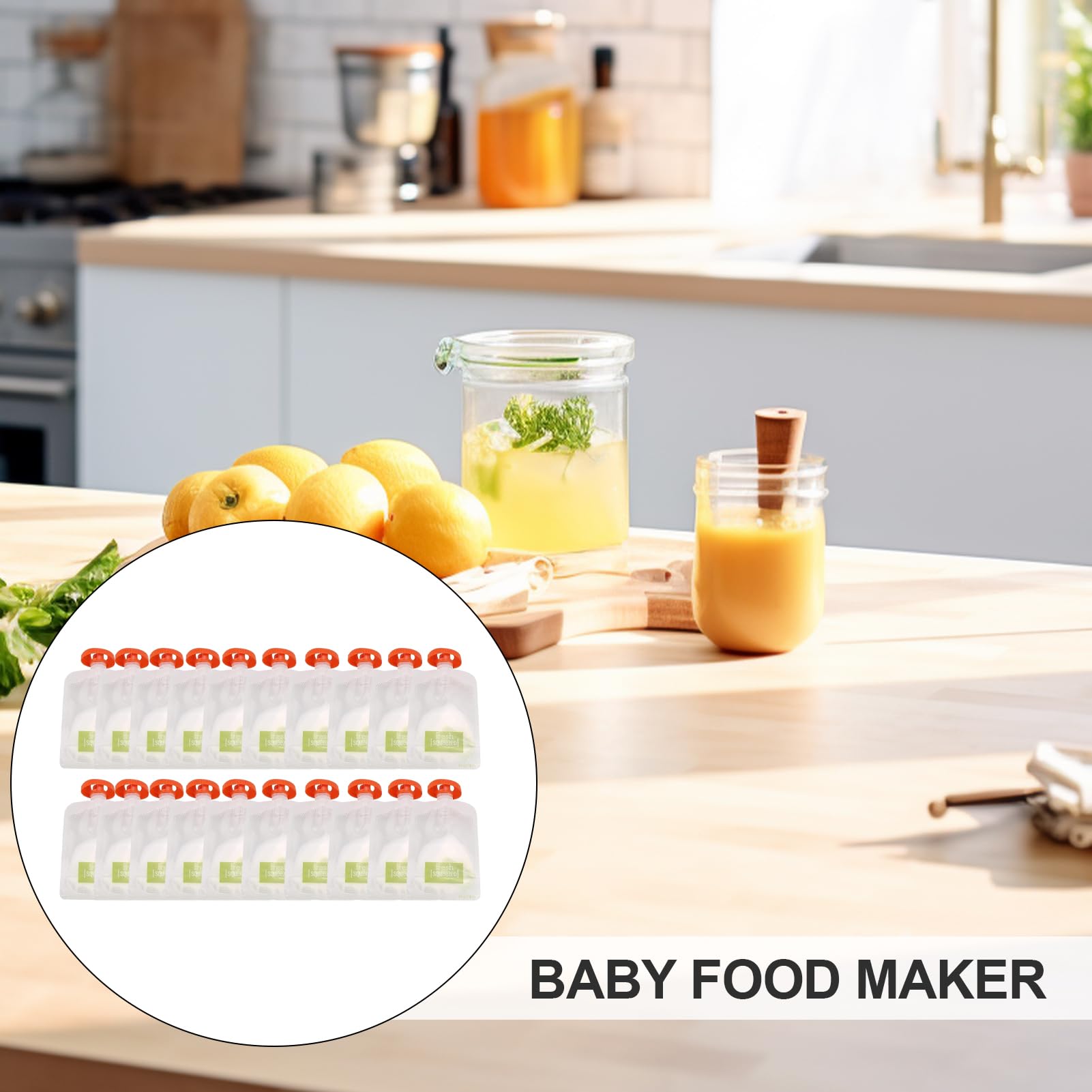 Squeeze Station Fabricant De Jus À Base,Station À Presser Pour Bébé,Jus De Fruits Frais Pour Bébé Fait Maison Avec Sacs De Rangement