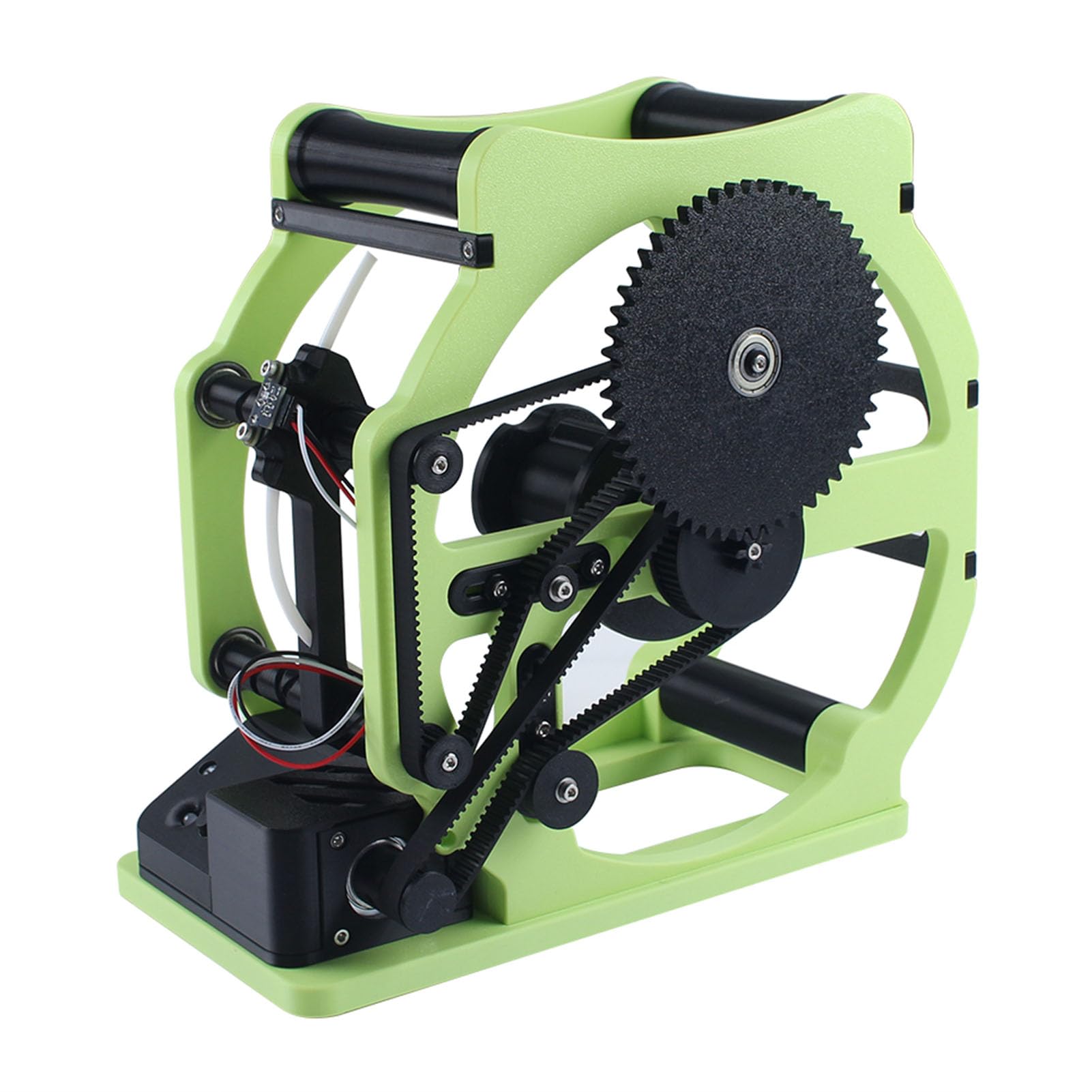 Fafeicy 3D-Drucker-Filament-Respooler, Doppellagiger Elektrischer Spulenwickler für PLA, PETG, ABS, TPU, Nylon, Grün, für 3D-Druck, Hobbyisten, Werkstatt, Heimgebrauch, 1 Packung