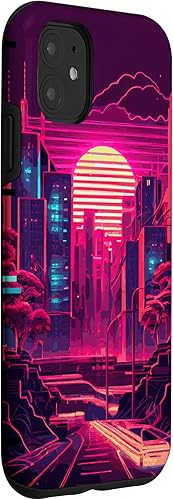 Miniatura 3 de Funda estética japonesa Vaporwave City Tokyo Urban Futurism para iPhone 11