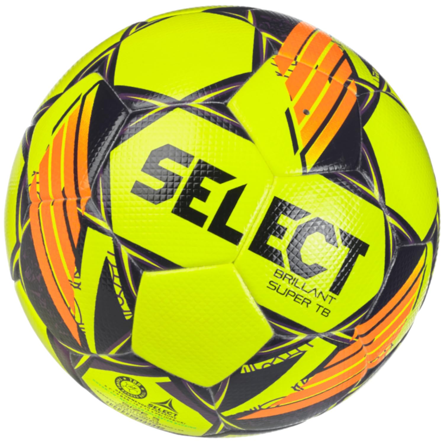 Select Brillant Super TB 100020 - Balón de fútbol Unisex, Color Amarillo, Talla 5