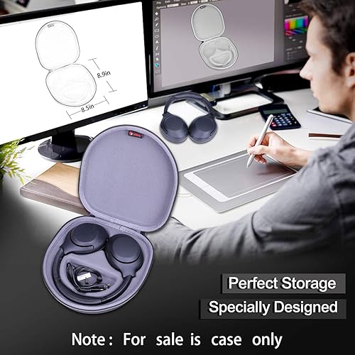 Miniatura 2 de XANAD Funda rígida para Sony WH-CH720N  WH-CH720NW  WH-CH720NB  WH-CH520  WHCH710N  WH-CH510  XB900N XB700N  Auriculares inalámbricos con