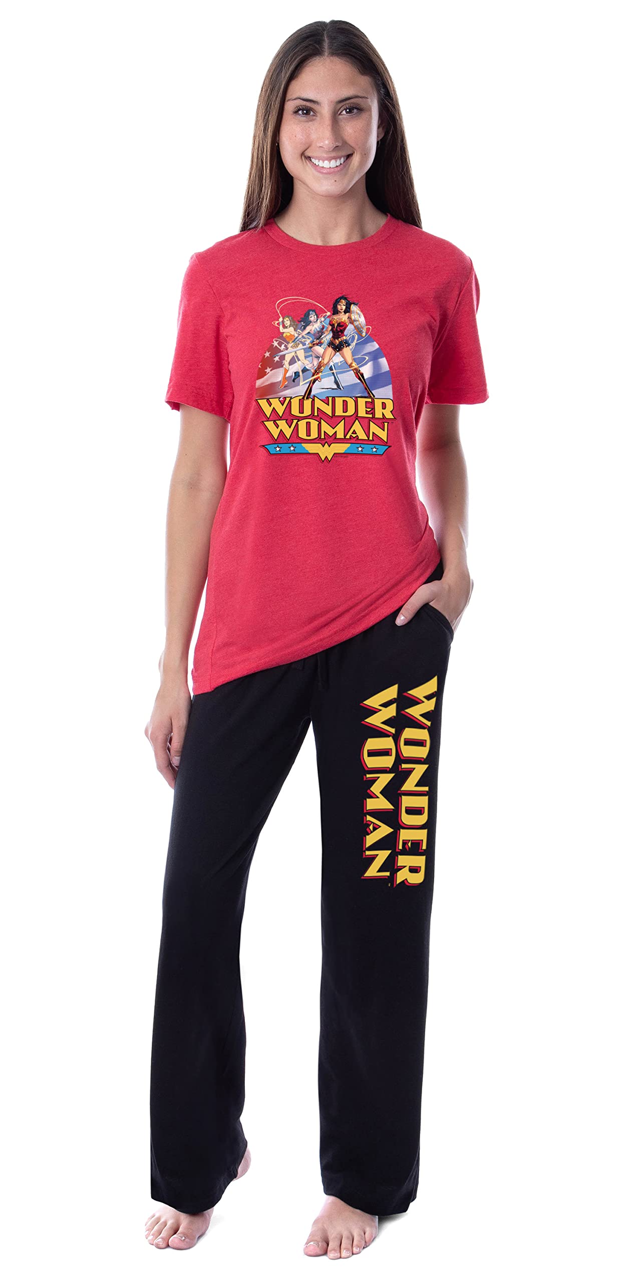 Intimo Dc Womens Wonder Woman Through The Ages Sleep Pajama