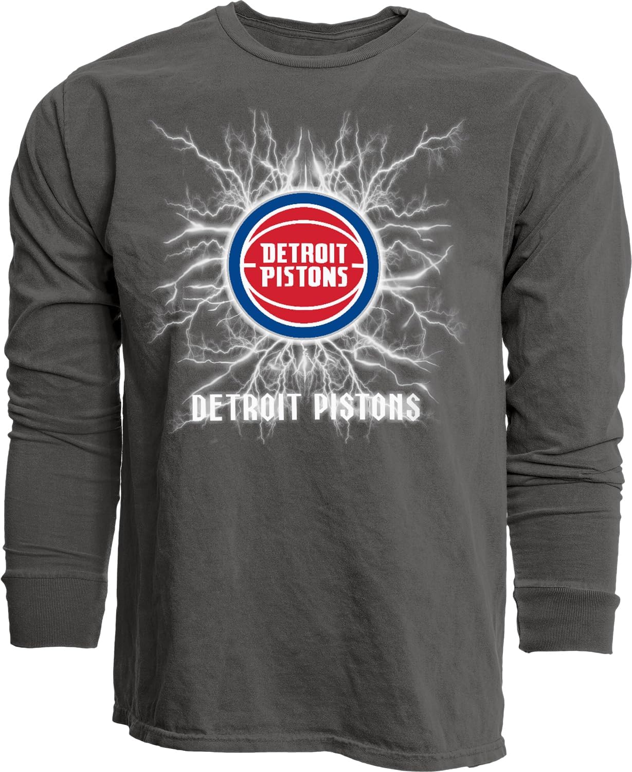 Blue 84 NBA Unisex-Adult NBA Officially Licensed Long Sleeve T-Shirt Ringspun Electric Black