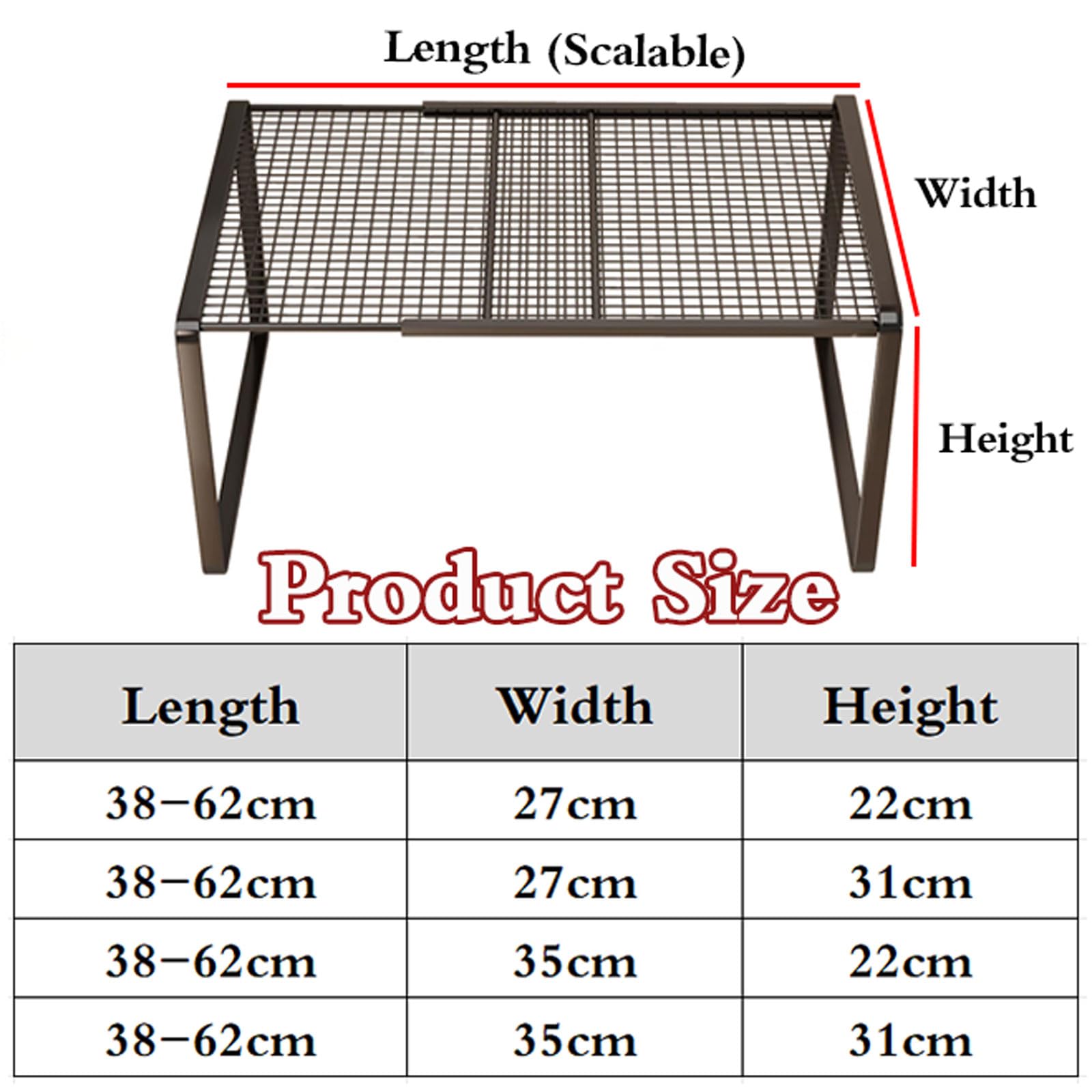 Estante De Tensión para Armario Ajustable Y Extensible,Estantes de Armario expandibles,Extensible Armarios Telescópicos Separador,Ahorra Espacio,para Ropa,Zapatos y Bolsos