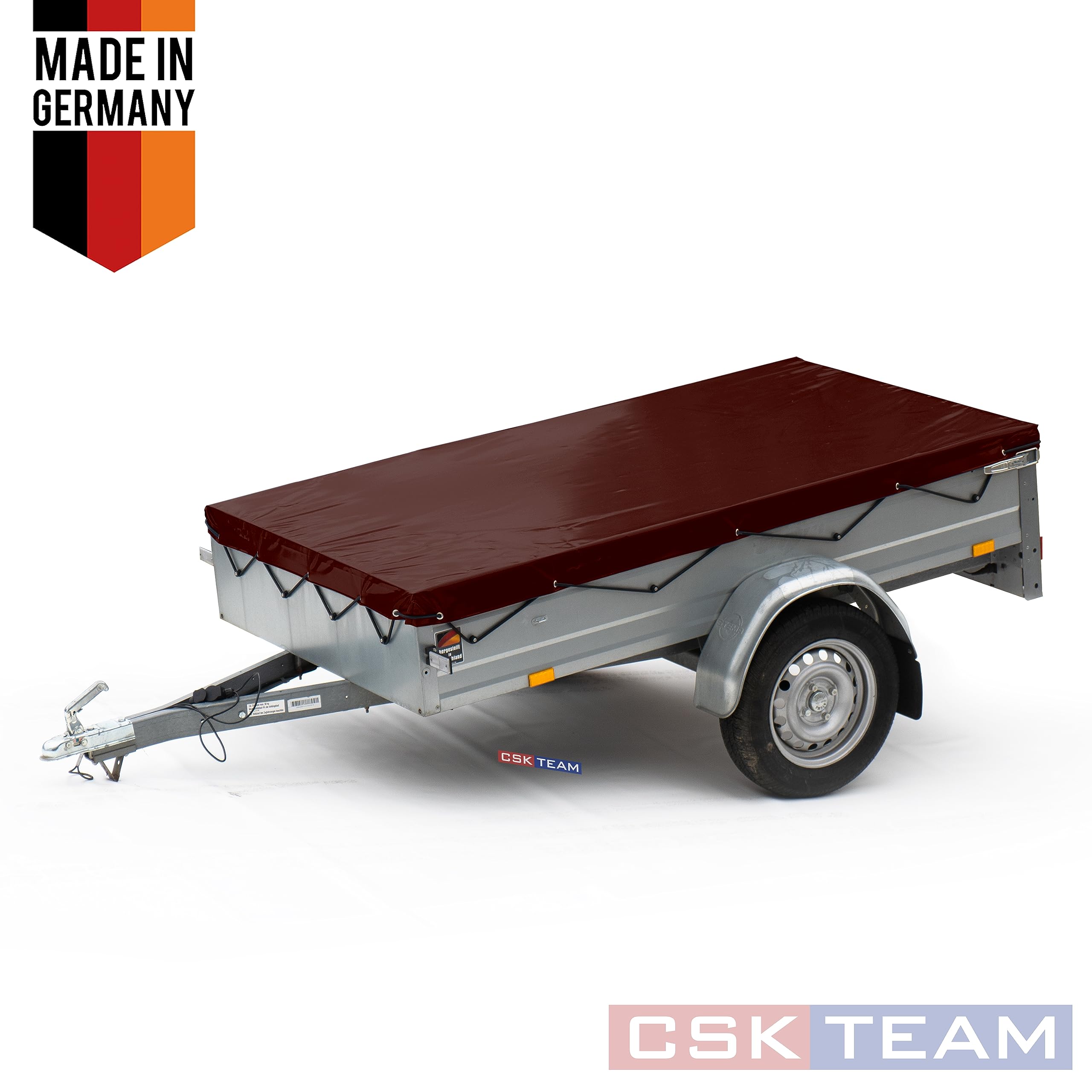 Flachplane für STEMA Anhänger 208 x 115 aus LKW Plane Wasserdicht, Reißfest und UV-beständig mit Seil