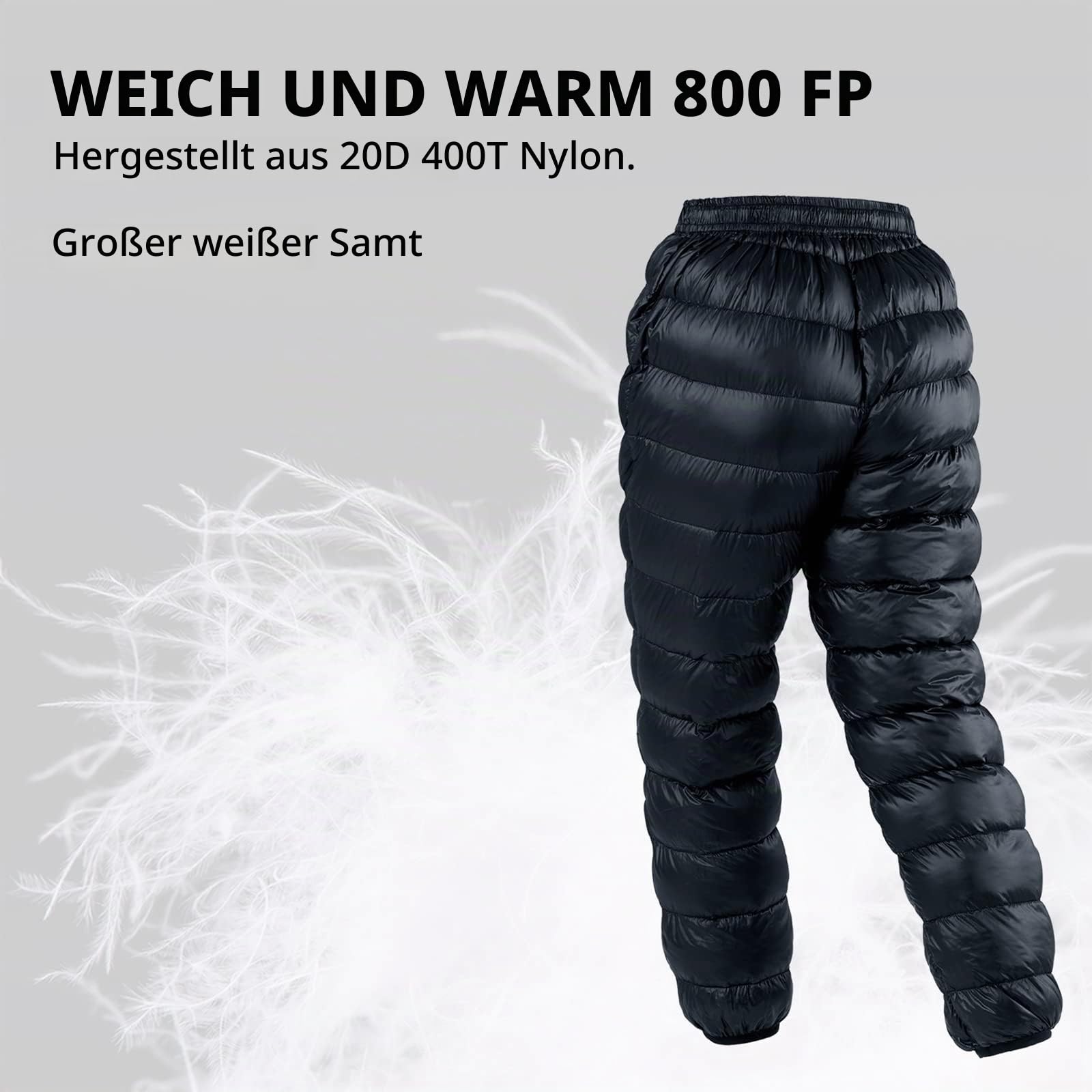 Naturehike Ultralight Winter Warm Daunenhose Schneehose Daunenhose Kompressible Schneehose Outdoor Camping Wandern Skifahren