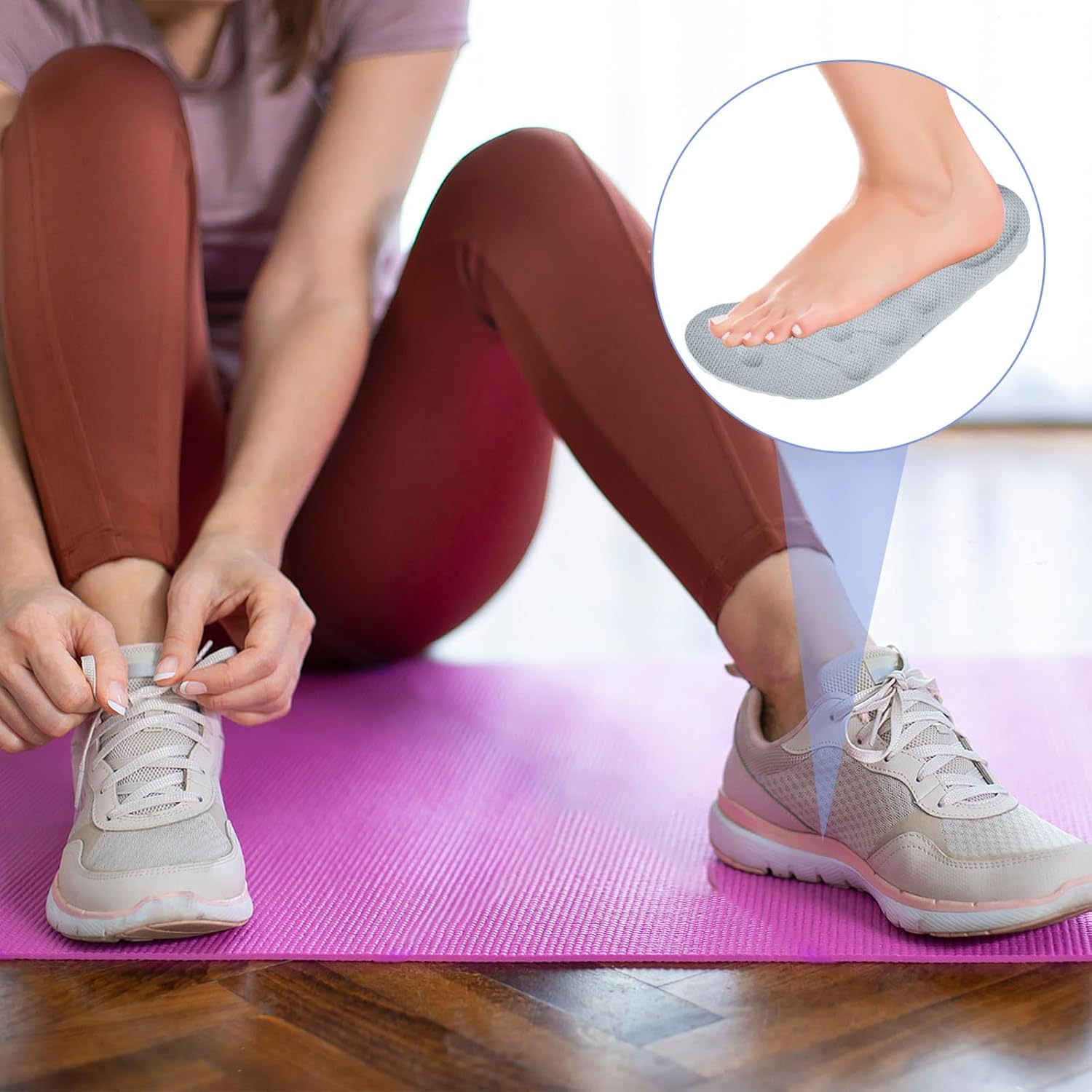 2 Pair 4D Soft Elastic Breathable Shoe Insoles, Trim to Fit Cushion Foot Insoles, Shoe Sole Arch Support Inserts for Pain Relief & Fatigue Reduction (Men’s 11-11.5/Women’s 12.5-13) - Image 6