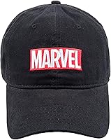 Vista 1 de Concept One Marvel Logo - Gorro ajustable de algodón para papá, negro, talla única, Negro