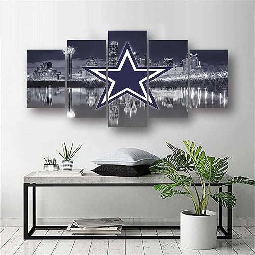 Miniatura 4 de Póster de fútbol americano de los Dallas City Cowboys, diseño deportivo, lienzo para pared, diseño artístico, decoración del hogar, marco grande,