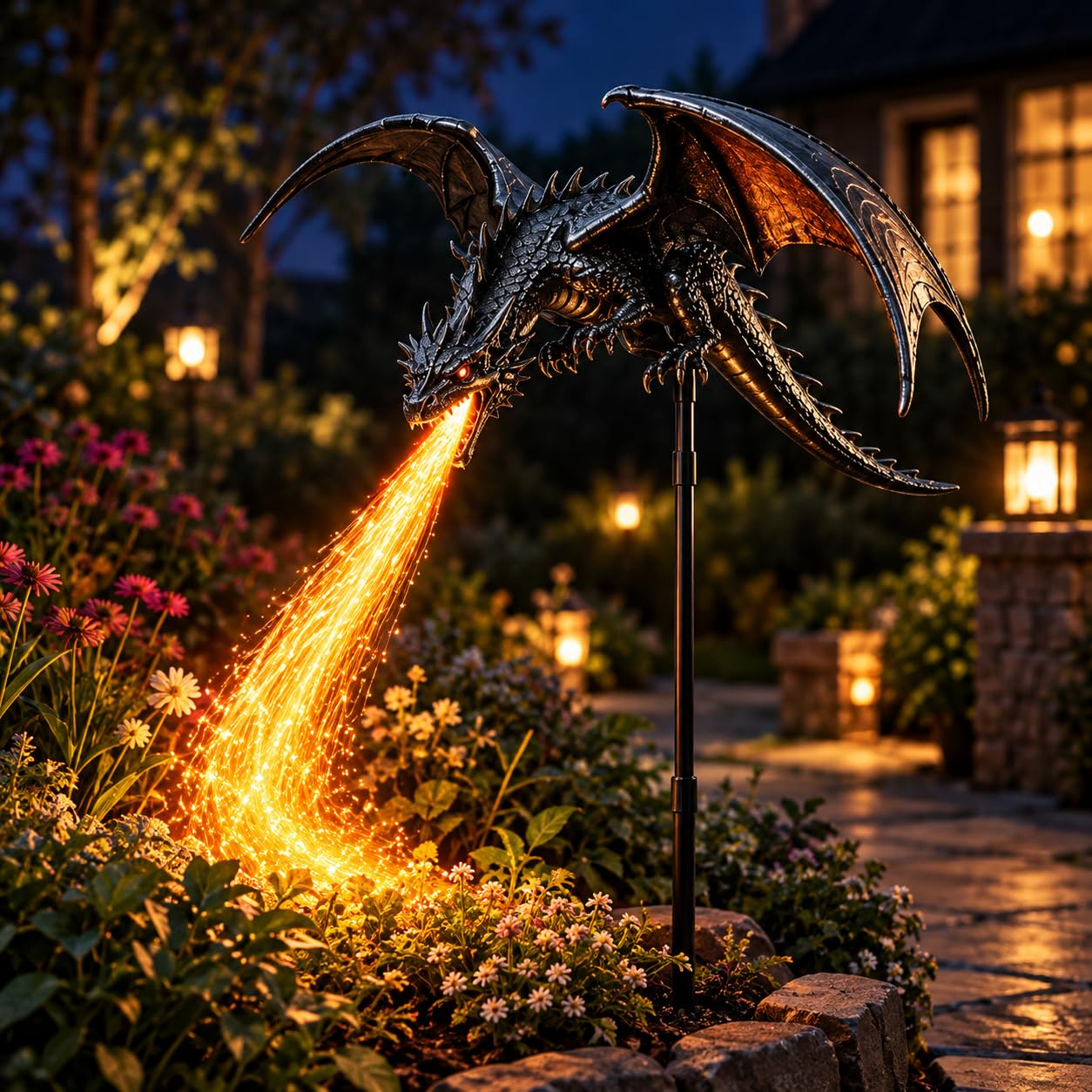 Solar Dragon Fire Garden Light (1Pc)