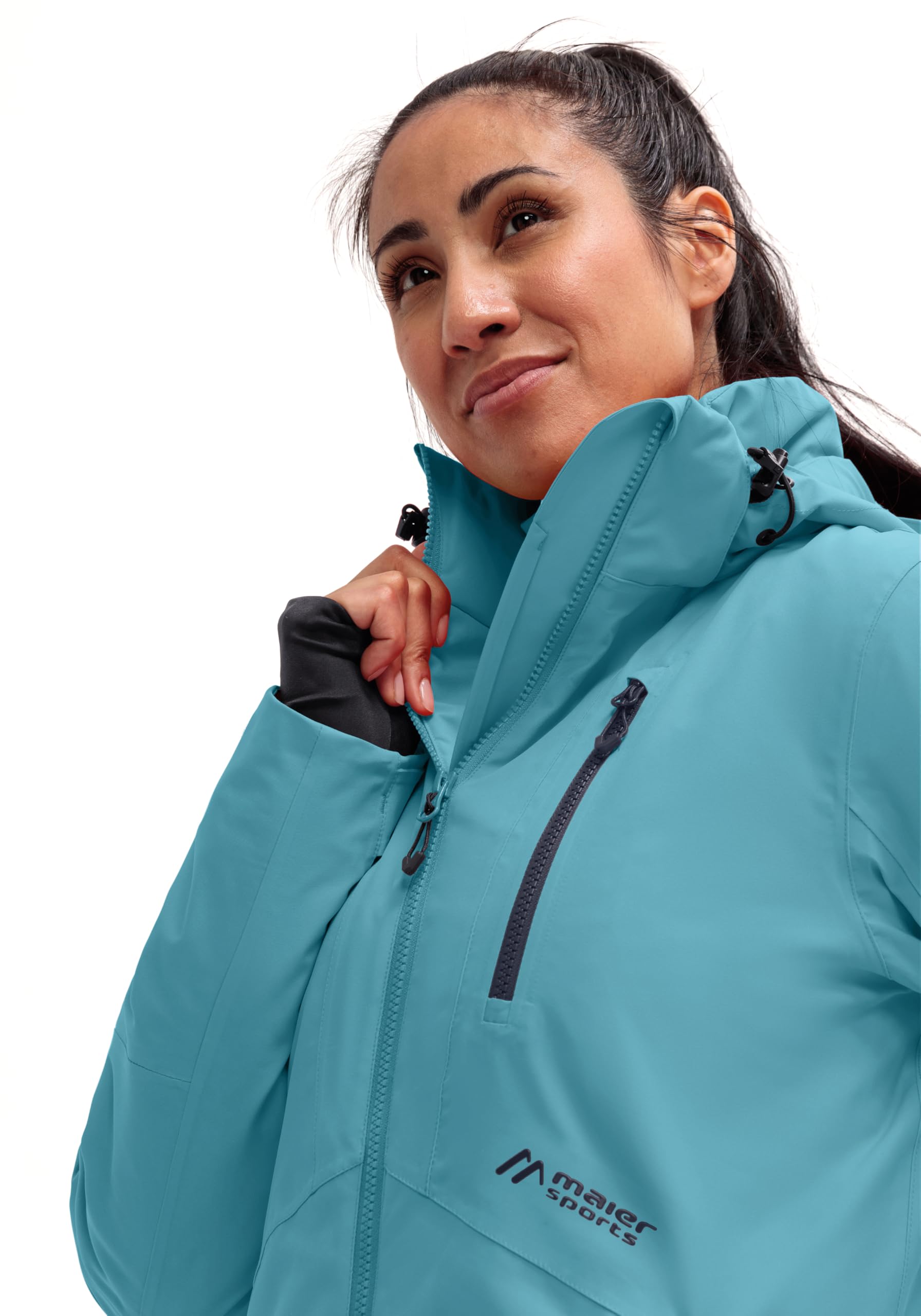 Maier Sports Straja, Warme Damen Skijacke, Wasserdichte Winterjacke mit 4-Wege-Stretch, mTEX Wetterschutz und mTHERM für hohen Wärmerückhalt, PFC-frei