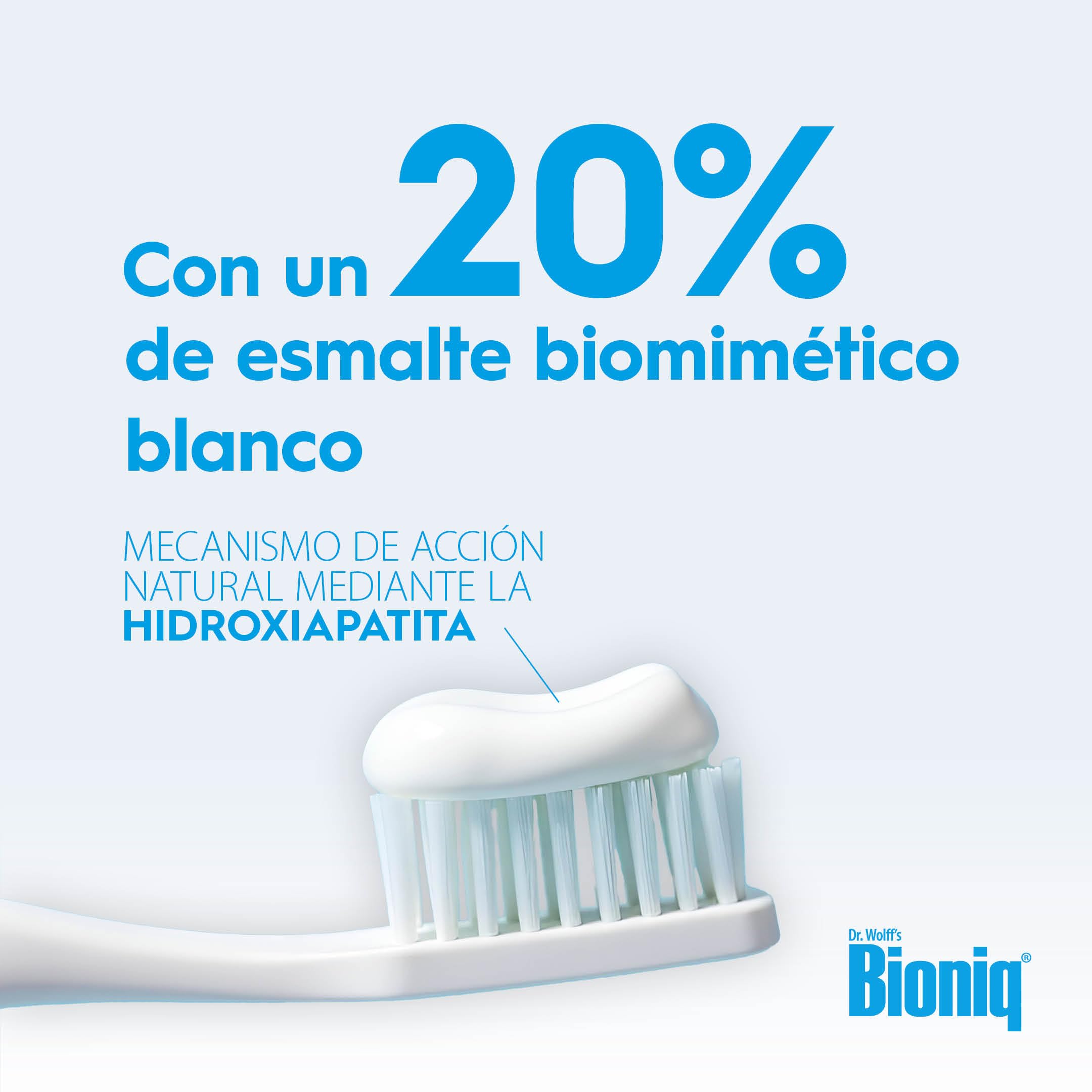 Pasta dental Bioniq® White Filler - 1x100 ml, blanqueadora suave con hidroxiapatita, protege el esmalte dental, elimina manchas, sin flúor