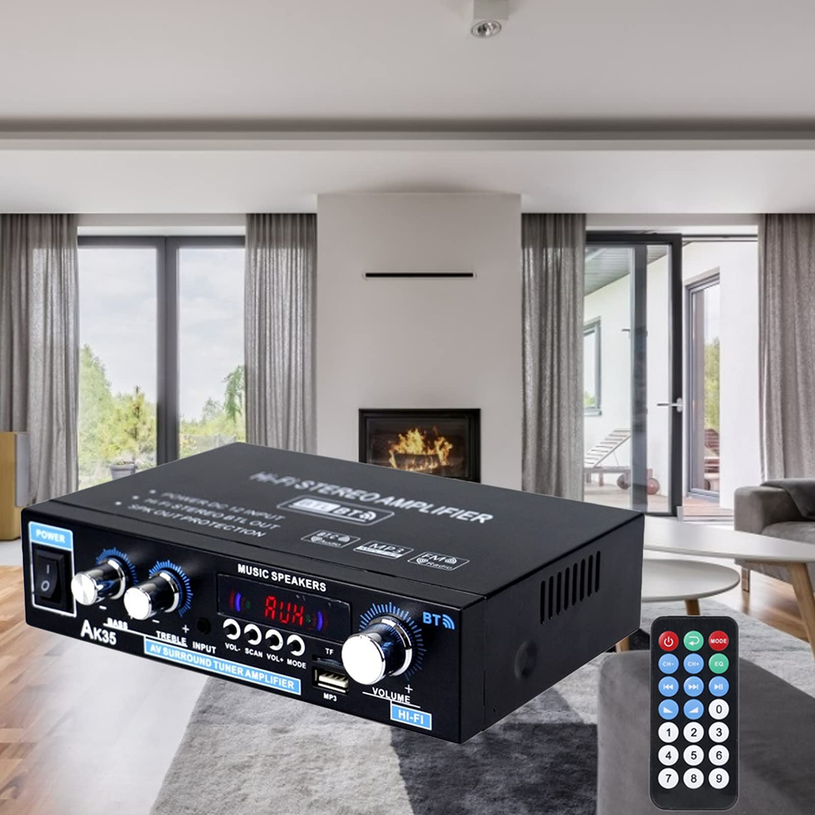 ステレオアンプ パワーアンプ オーディオアンプ アンプ ブラック Amazon.co.jp: パワーアンプ Hifi ステレオ 2.0 チャンネル