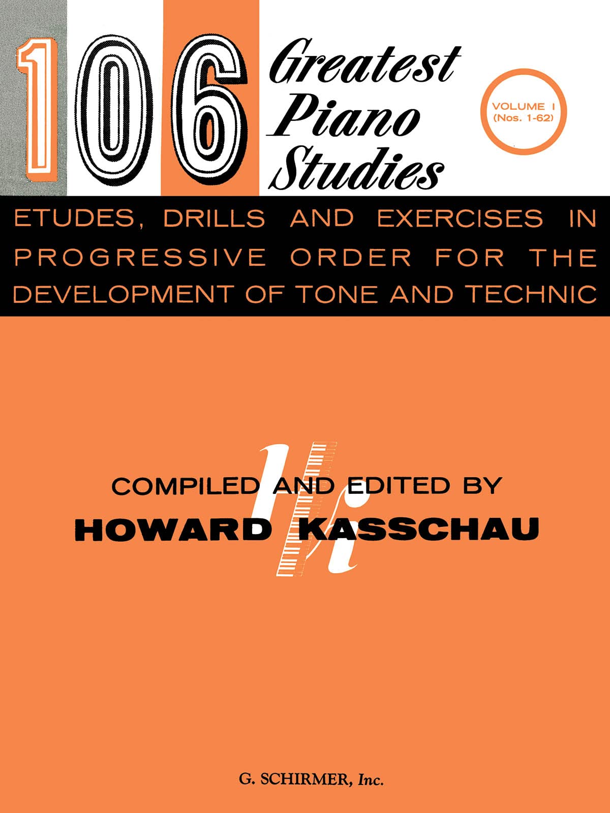 106 Greatest Piano Studies partition exercices piano technique agilité doigts et méthode volume 1