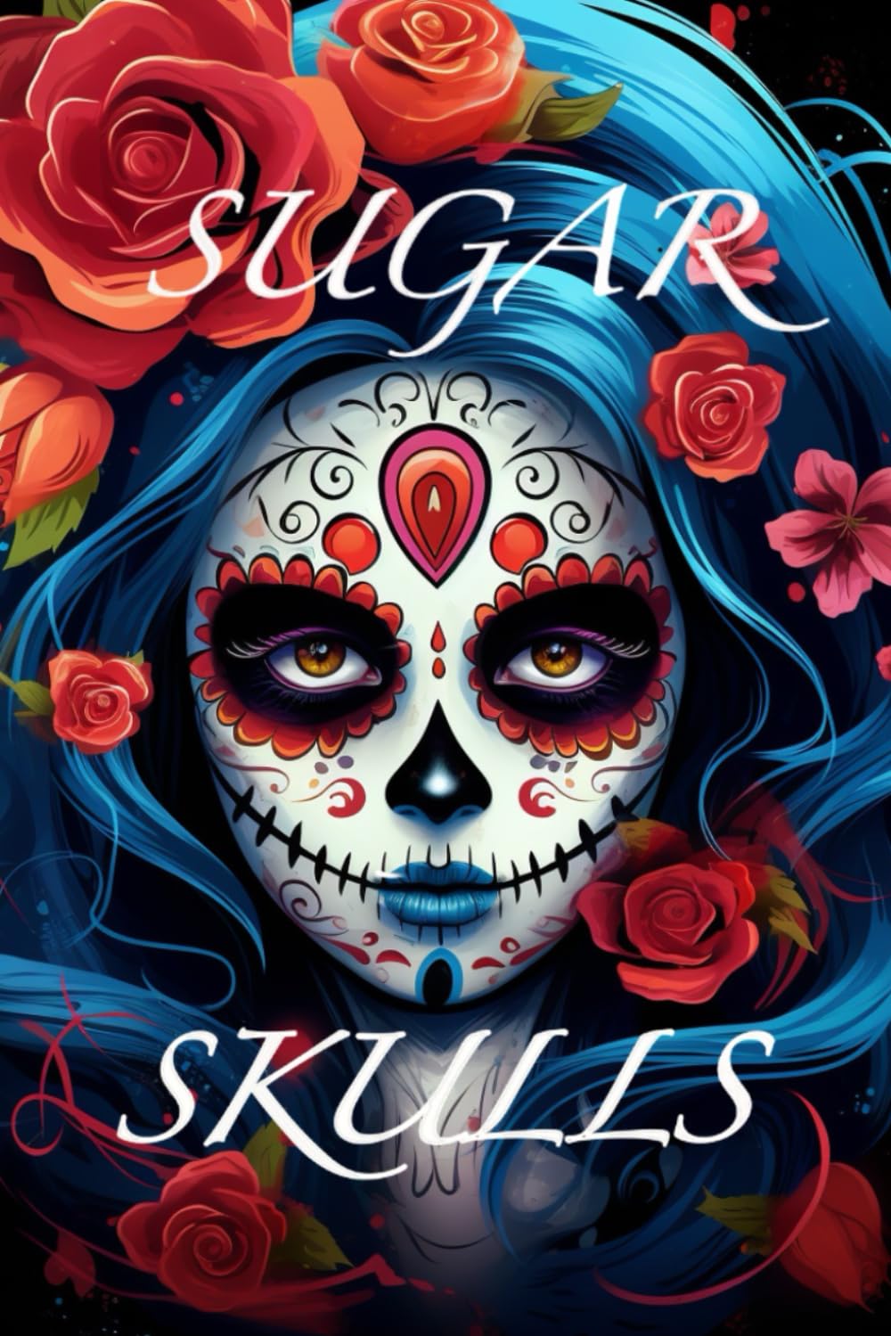 Sugar skulls: Colouring book