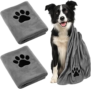 2 Stück Hundehandtuch, hundehandtuch extra saugfähig für Hunde und Katzen, 50x 100 cm Handtuch Hund, für Kleine Mittelgroße Große Hunde Oder Andere Haustiere product image
