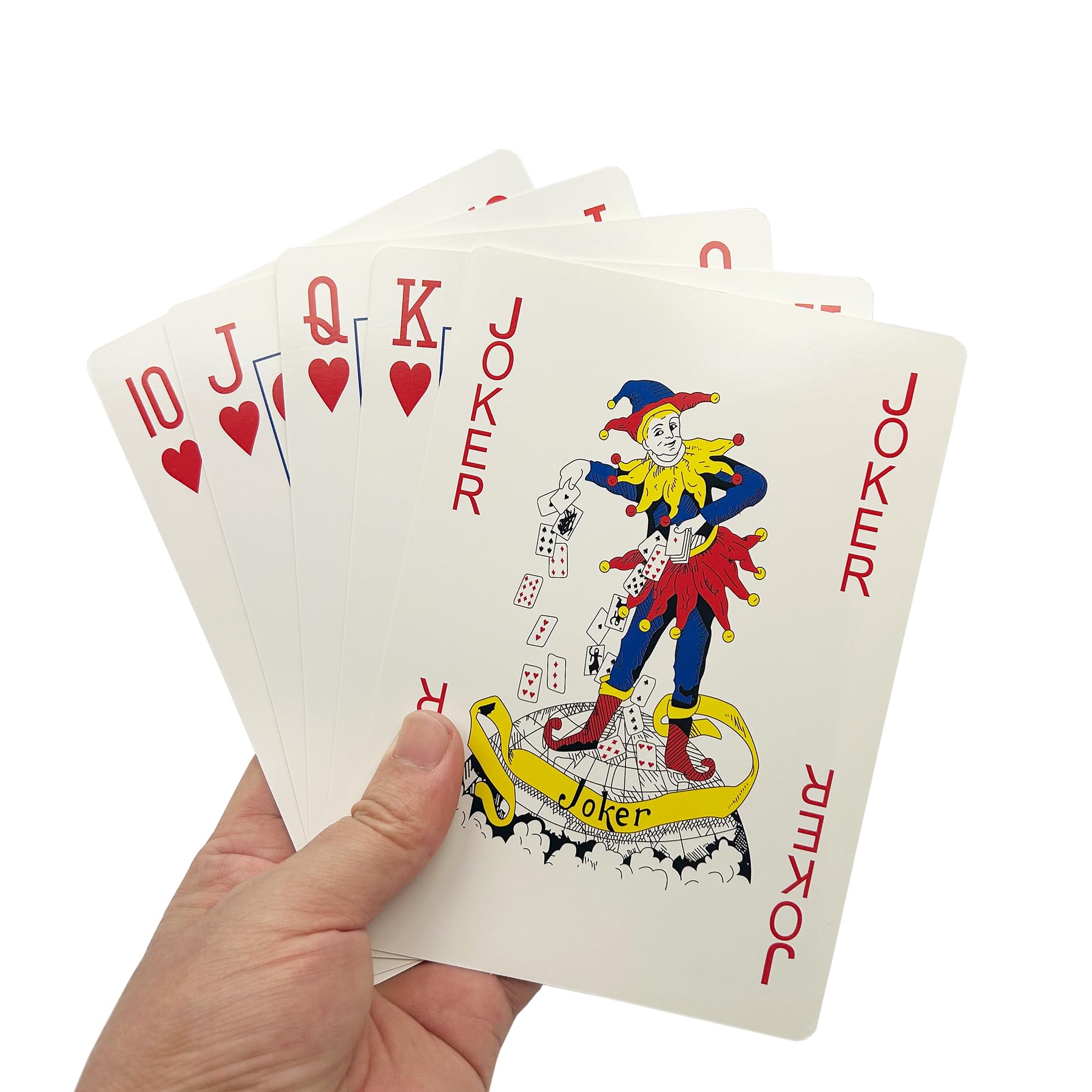 QkonkgnS 5X7 Inch Large Jumbo Playing Cards, Giant Deck of Cards