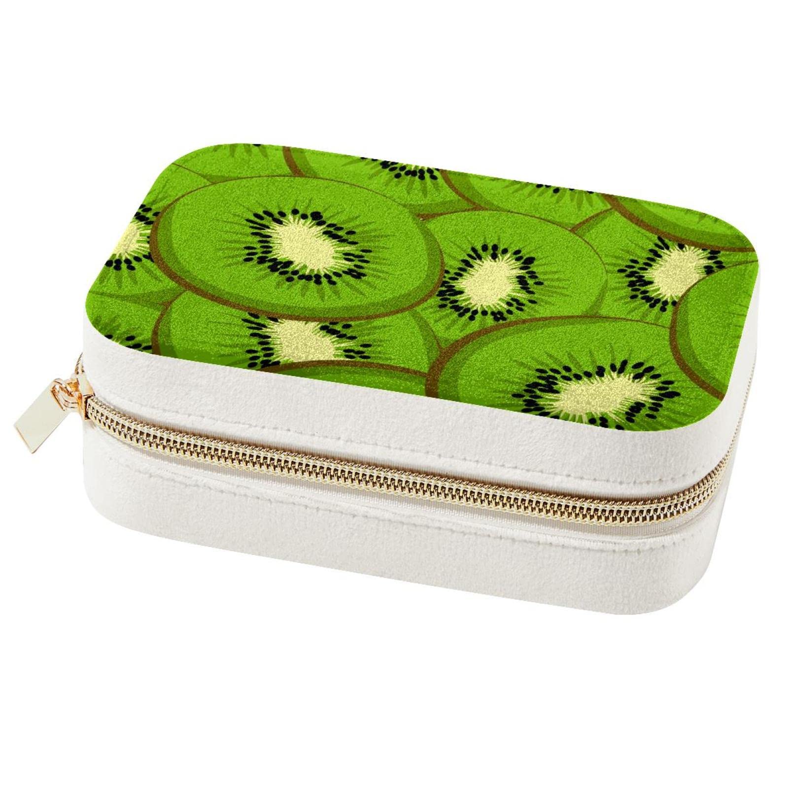 Boîte à bijoux de voyage Kiwi colorée pour organiser vos week-ends et vacances