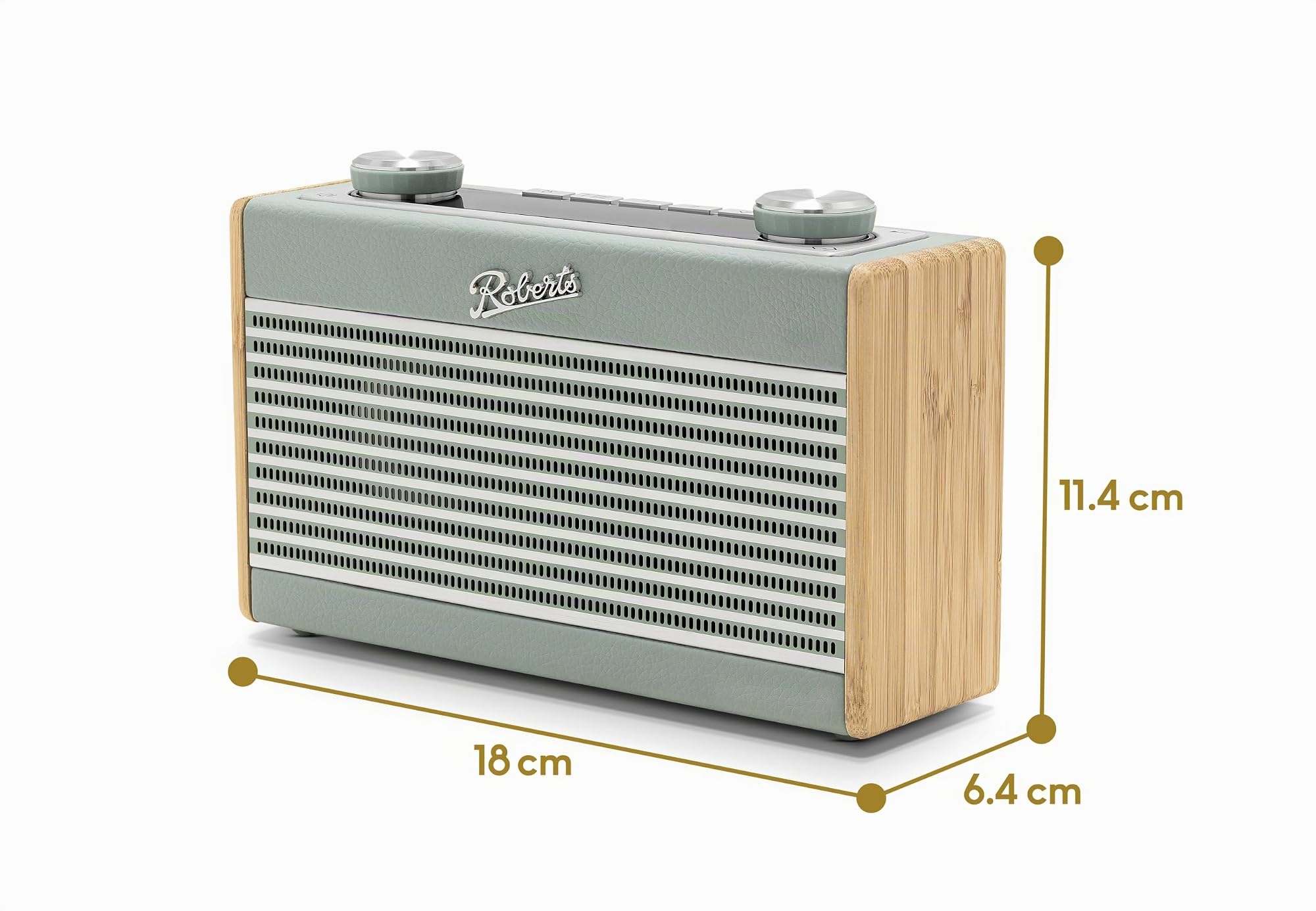 Roberts Radio numérique Rambler UNO FM/Dab/Dab+ avec Bluetooth, Bleu Canard