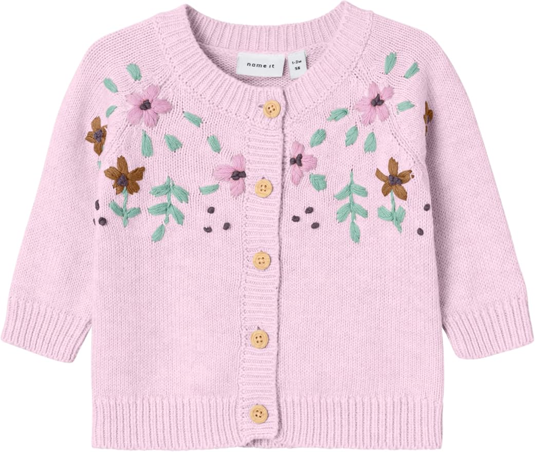 Cardigan Fille NAME IT Nmfrikimmi - Manches Longues, Maille, Style Adaptable - Marque Danoise
