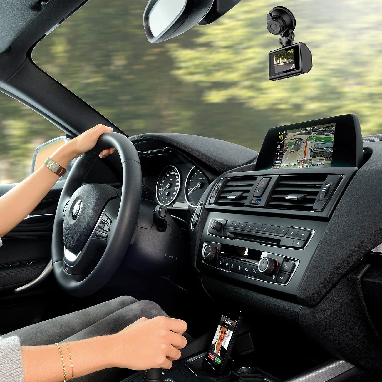NavGear Dash Kamera: 4K-UHD-Dashcam mit GPS, Nachtsicht, WDR, WLAN & App, Sony-Sensor, 140° (Auto Cam, Autocamera, WiFi)