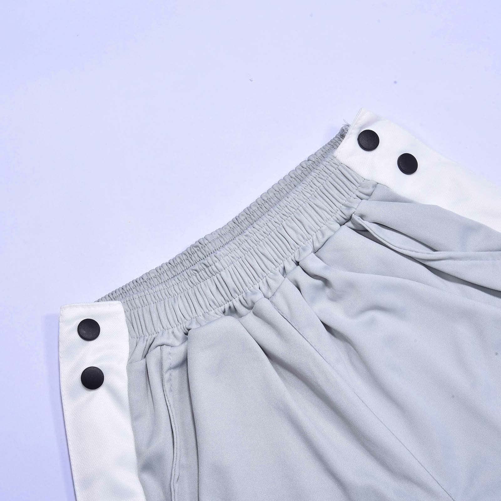 Jogginghose Damen, Reha Hose Damen, Seitlich Zu öffnen Unisex Elastische Sporthose mit Seitlicher Knopfleiste Lange Baggy Trainingshose Casual Sweatshose Sportswear Trainingsanzug Basketball 2024