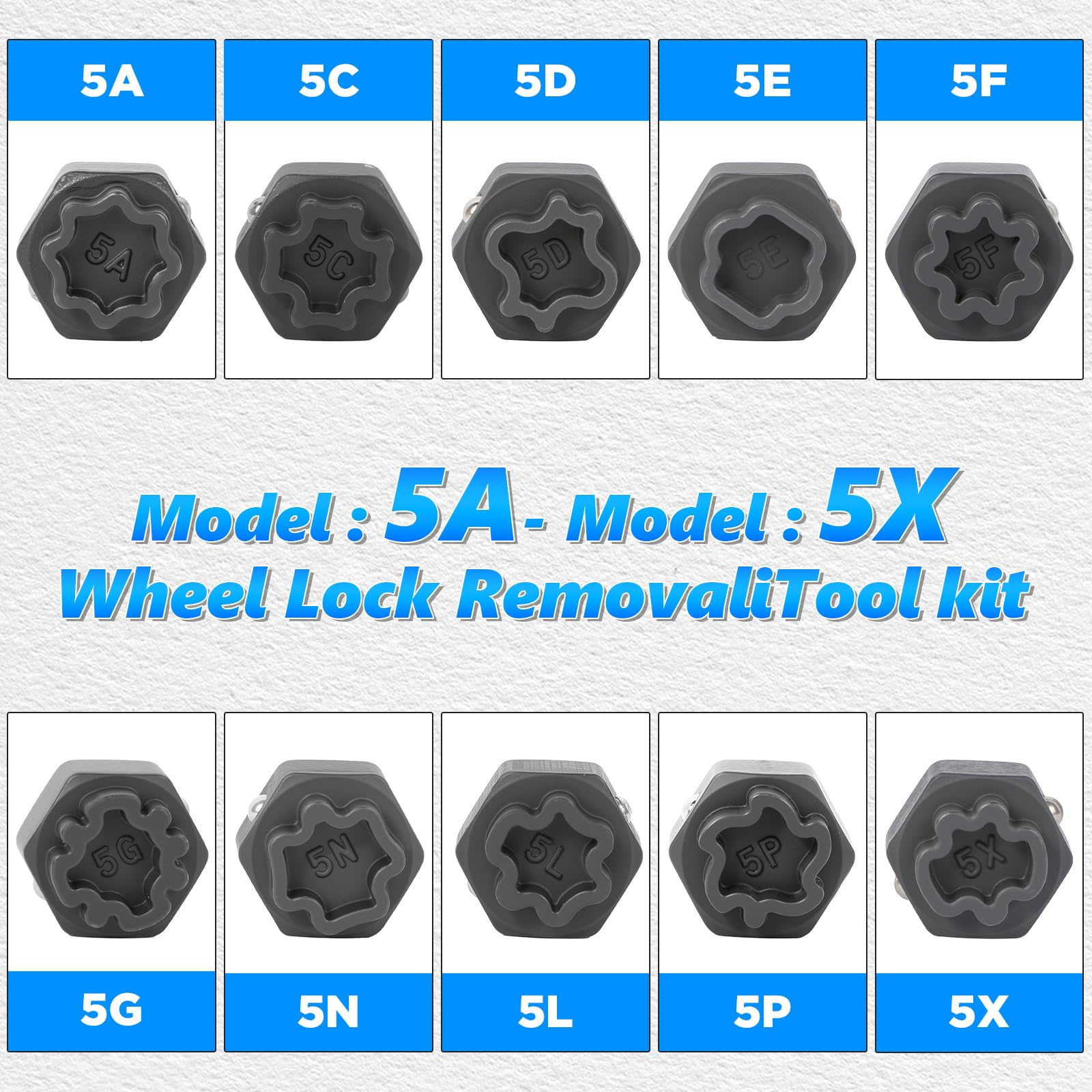 MEILUNBS Chrome Spline-Drive Wheel Locks - M12x1.5 (32mm