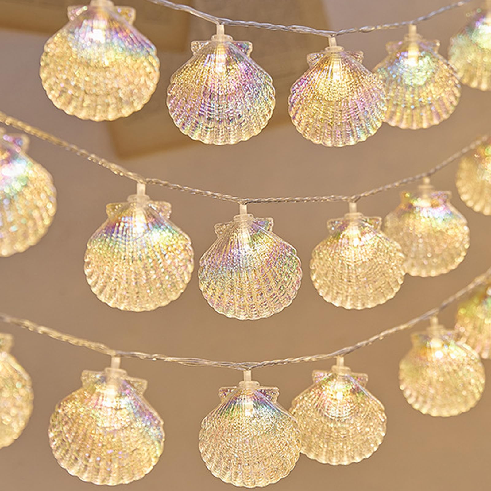 TSLBW 3M - Guirnalda de luces LED de 20 LED, funciona con pilas, para interiores y exteriores, luces LED de hadas de color blanco cálido, decoración para jardín, balcón, bodas, fiestas