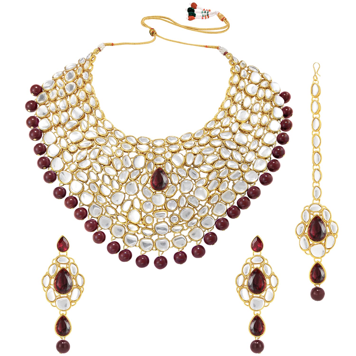 See full amazon price history chart for Peora Traditional Gold Plated Kundan Work Maroon Choker Necklace Earring Maangtikka Jewellery Set for Women Girls Peora Traditional Gold Plated Kundan Work Maroon Choker Necklace Earring Maangtikka Jewellery Set for Women Girls (B0B5D23T64) Amazon Price History, Amazon Price Tracker