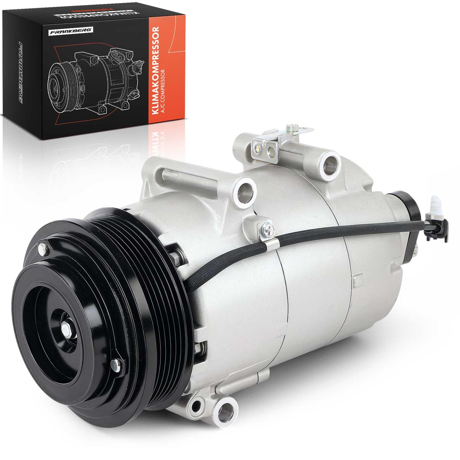 Frankberg Air Conditioning Compressor with Diesel Clutch Compatible with Focus(Sedan/Turnier) II 1.8 TDCi C-Max/Focus C-Max DM2 1.8 TDCi Replace# 1405865, Premixed Oil