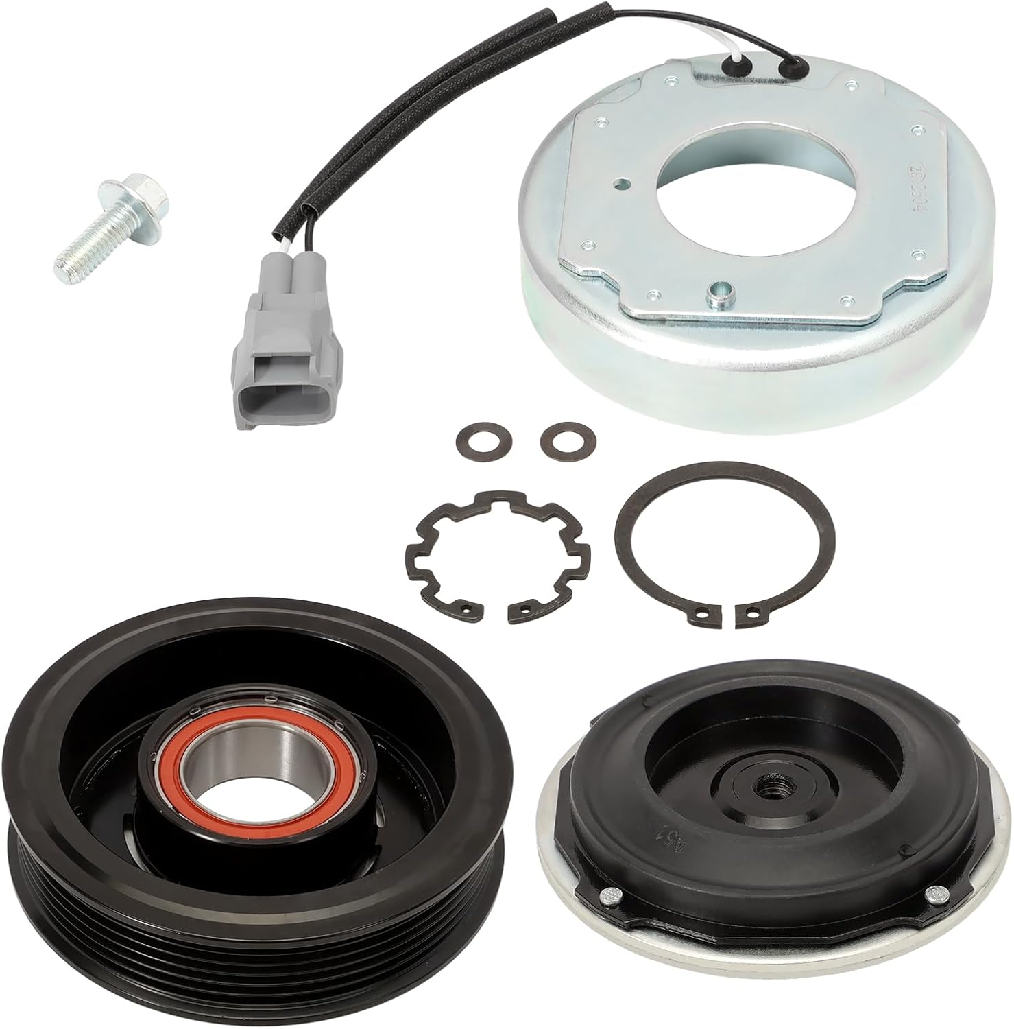 Air Conditioner AC Compressor Clutch Kit Fit for Ram 1500 2014-2019, 1500 Classic 2019-2022, 3.6L