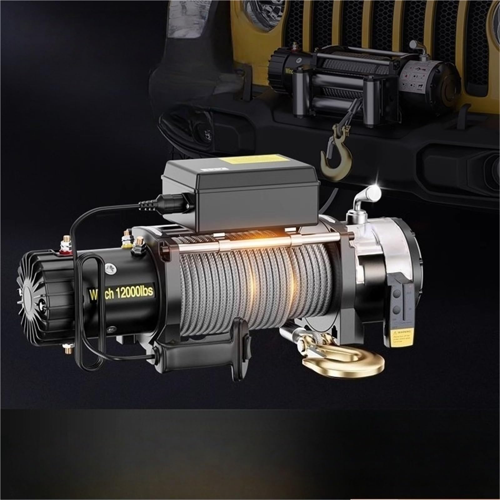 12v24v6m Telecomando Senza Fili Tensione Orizzontale 900-1300kg Veicolo Verricello Elettrico Piccola Gru Auto Paranco Elettrico Telecomandato Verricello