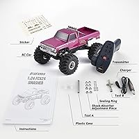 Vista 8 de BEEZRC FMS 1/24 RC Crawler Smasher FCX24 Monster Truck V2 RTR 4WD 2.4GHz cepillado 5.0 mi/h Mini RC Off-Road Truck con luces LED