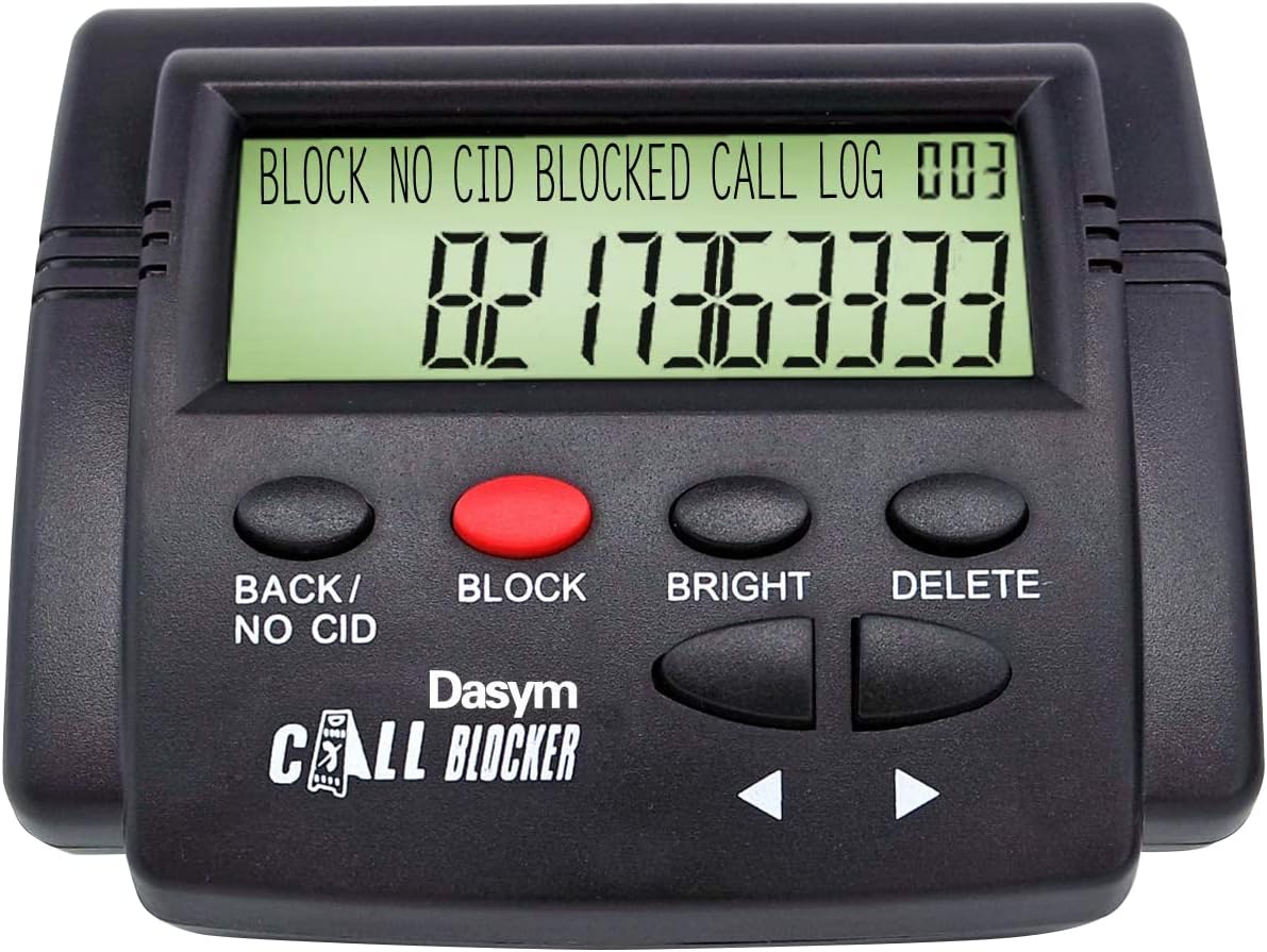 JUANZI Call Blocker, Call Blocker for Landline Phones Telephone 2000 Caller ID Box Blocking One Touch Number Block Device Block Unwanted Robocalls and Nuisance Calls
