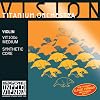 Thomastik Strings for Violin Vision Titanium ochestra synthetic core set 4/4 medium with uncoated E steel for orchestral and chamber