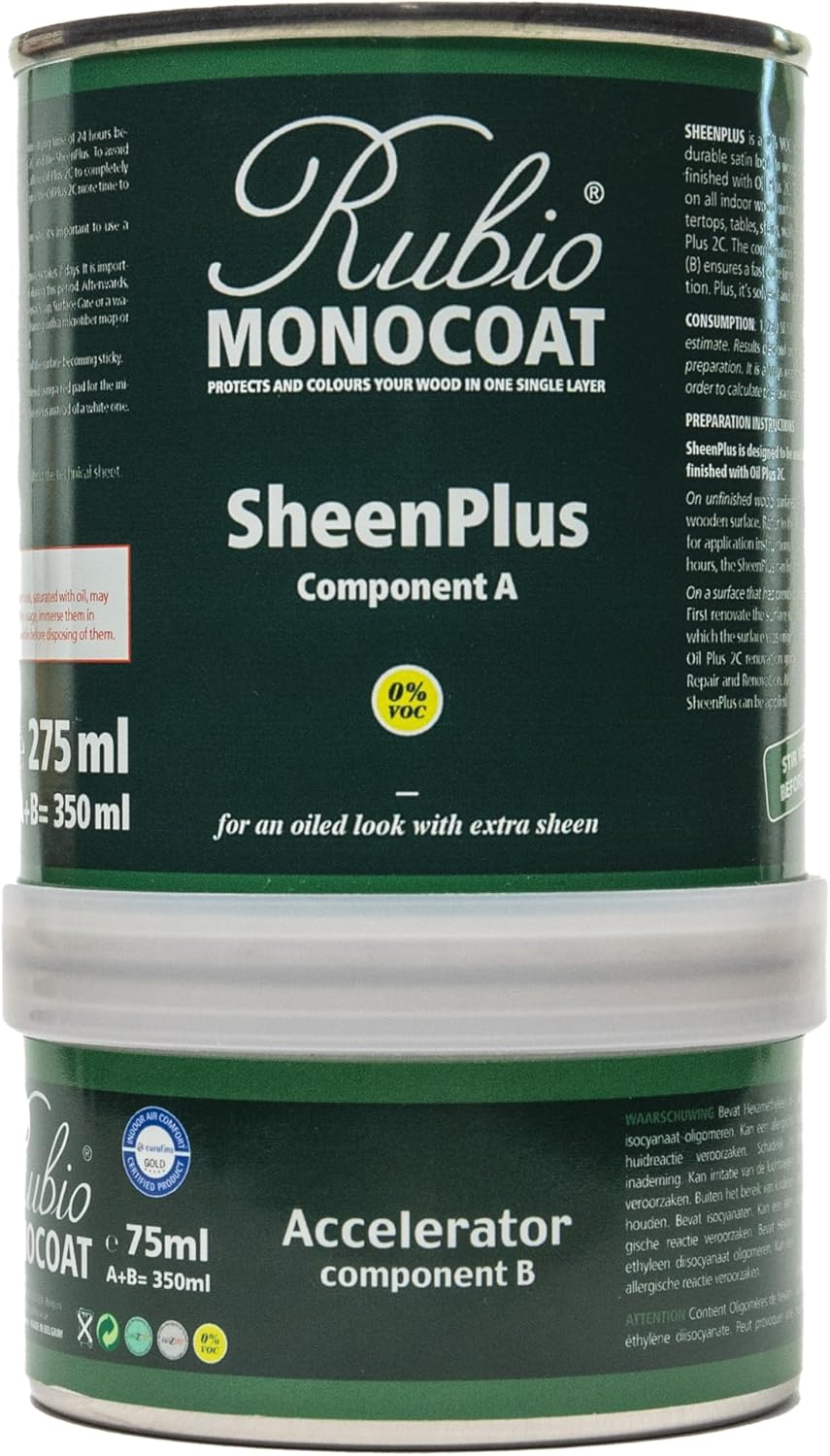Rubio Monocoat SheenPlus 560 ft2 satin look wood finish