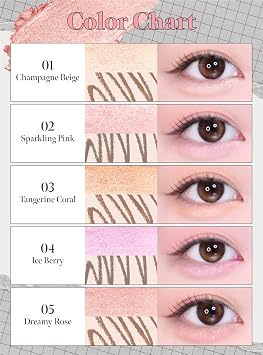 CORALHAZE Idol AEGYO-SAL Maker 05 Dreamy Rose, 2-in-1 Under-Eye Highlighter and Contour Liner for Bright, Voluminous Eyes, Long-Lasting, Smudge-Proof Shimmer Stick with Natural Glow, Korean Beauty