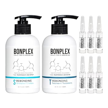 Perfect Bonding Hair Restore Shampoo, Treatment & Ampoule | Bond Strength | Frizz Free, Smooth & Shine| Repair Split Breakage | Damaged Hair Repair Concentrate Trio Kit 10.1oz + 6 ampoules