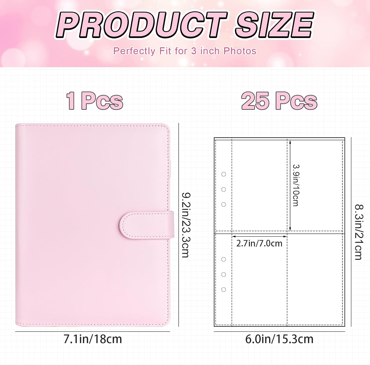 Album Fotografico Kpop DOUSELLA A5 - Raccoglitore 6 Anelli Impermeabile Con Tasche Per Photocard - Foto 11