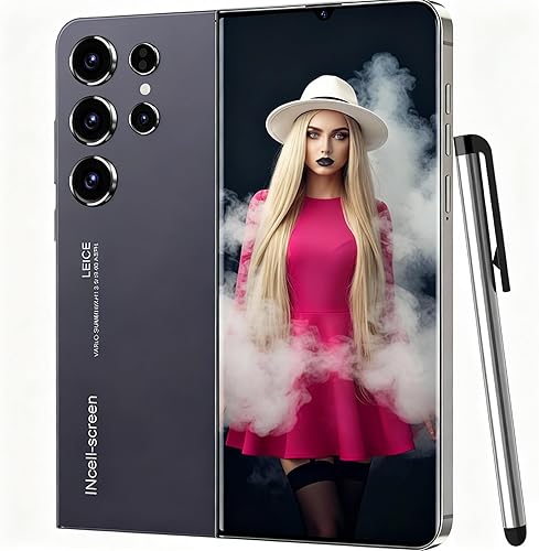 i24 5G Smartphone Android desbloqueado Pantalla HD+ de 6.3 pulgadas, cámara de 48 MP, batería de 6800 mAh, SIM dual, desbloqueo facial, GPS, 4 GB64