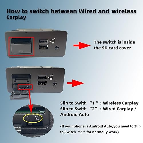 Miniatura 8 de Dasbecan TK78-66-9U0C - Kit de actualización automática para Mazda Apple Carplay Android compatible con Mazda 2 3 6 CX3 CX5 CX9 MX5 2014-2020