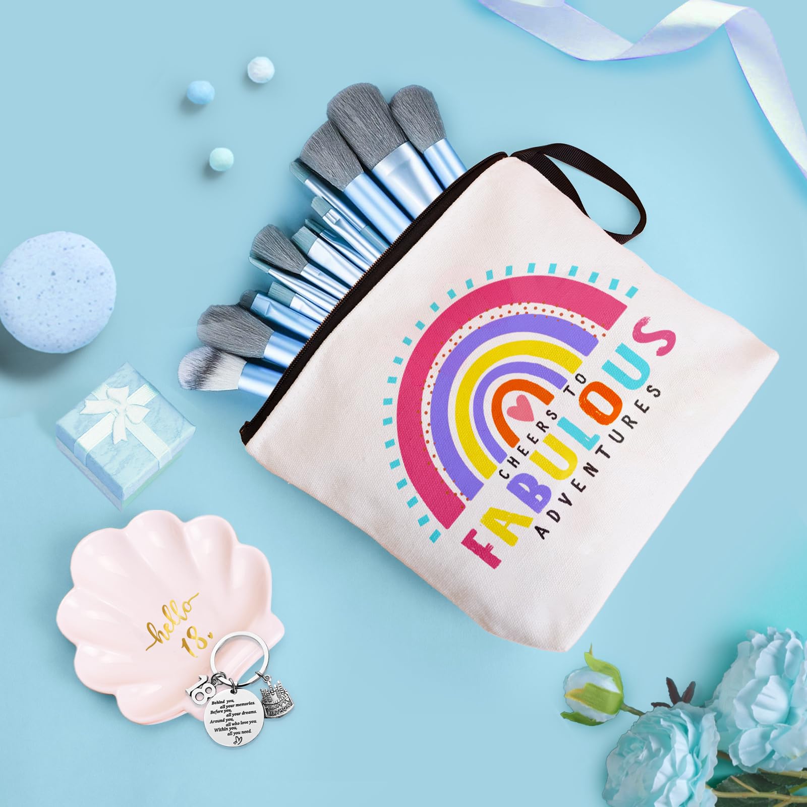 Cadeau de 18e anniversaire pour filles, idée cadeau pour elle, ensemble cadeau d’anniversaire pour fille de 18 ans, sœur, meilleure amie, petite amie, idées cadeau née en 2007